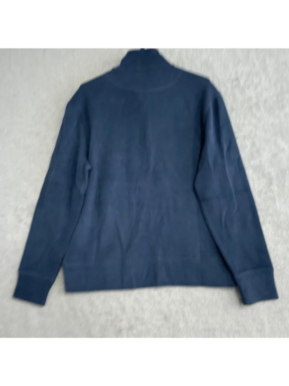 Banana Republic Men's Size M Navy Half-Zip Pullover Sweatshirt Cotton N1398
